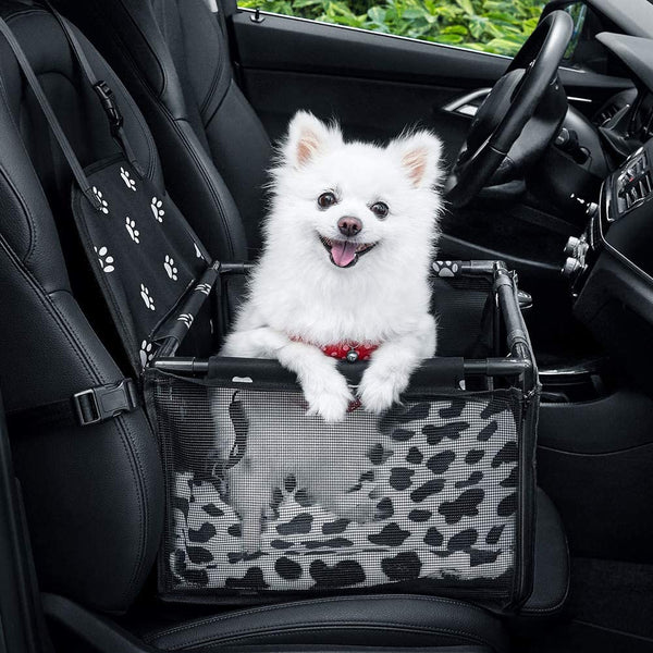 Small Dog Car Seats for Small Dogs,Upgrade Folding Puppy/Pet Car Seat with PVC Frame Construction, Dog Booster Seats for Small Pets